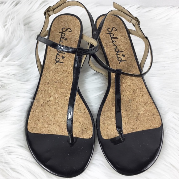 Splendid Shoes - Splendid Black Cork Heel Sandal
